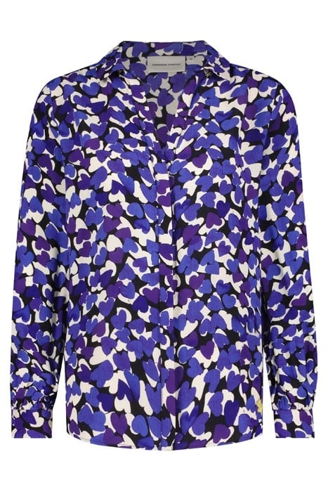 LIV BLOUSE BLACK/POPPY PURPLE 4