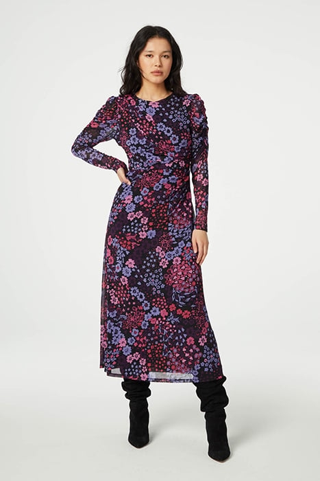 BELLA DRESS BLACK/BUBBLE GUM PIN 1