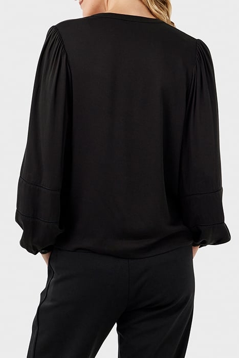 BLOUSE WOVEN LONG SLEEVES 22002037 BLACK 2