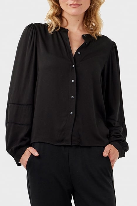 BLOUSE WOVEN LONG SLEEVES 22002037 BLACK 1