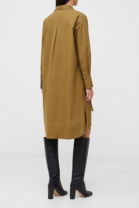 RHODES POPLIN SHIRT DRESS GREEN 3