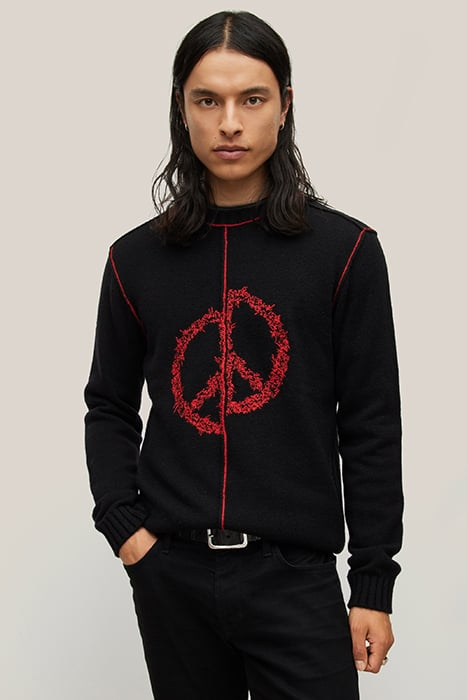 WYTHE LS BROKEN PEACE SIGN BLACK 1