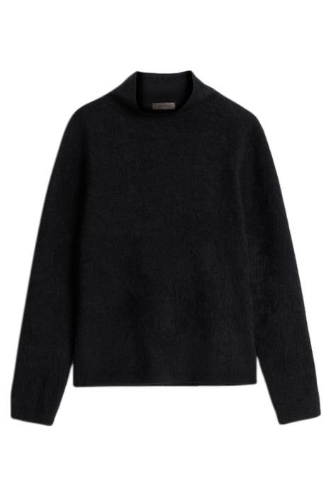 SOLANO EASY FIT LS MOCK NECK BLACK 2