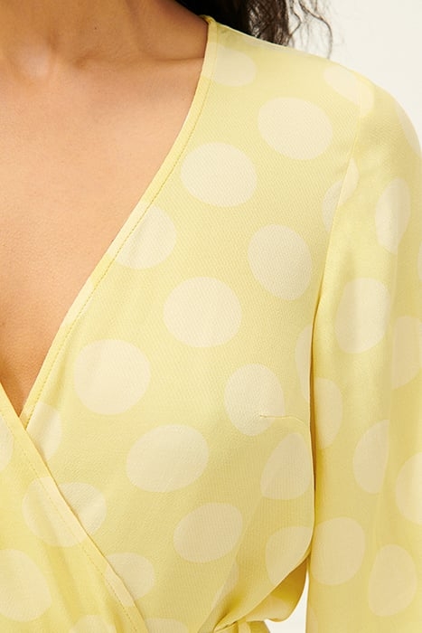 3/4 SLEEVES PRINTED WRAP TOP DIVA 4