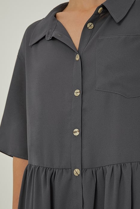 LOOSE MINI DRESS ZINC 5