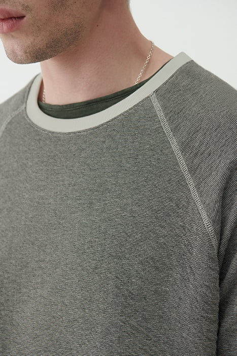 CREW NECK SWEATSHIRT ANTHRACITE CHINE 5