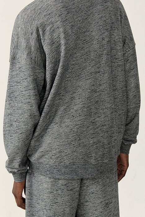 ROUND COLLAR SWEATSHIRT ANTHRACITE CHINE 2