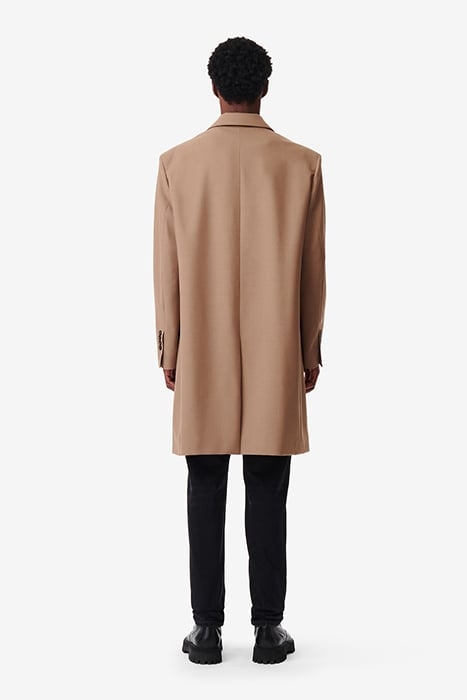 MOFAN SINGLE BREASTED COAT IN BEIGE 2