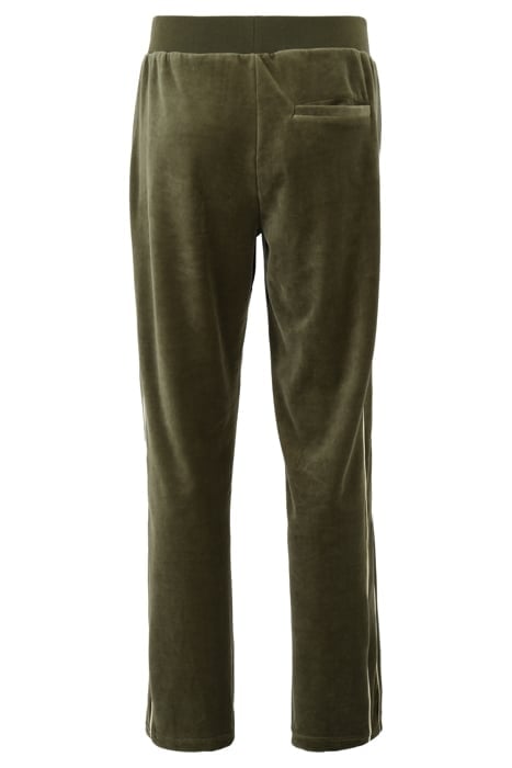 TEGAL VELVET TRACK PANTS OLIVE NIGHT 3