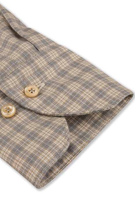 FITTED BODY/90, RC CUFF LIGHT GREY CHECK 3