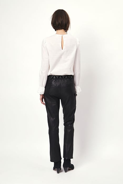 SHAUNA SMOCKED LACE TOP MILK WHITE 2