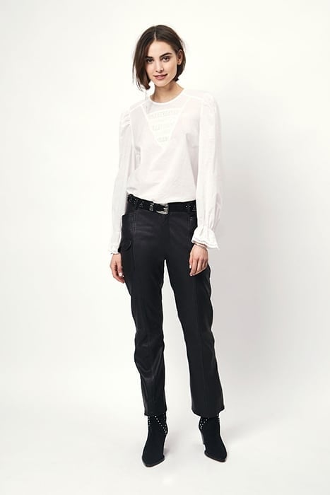 SHAUNA SMOCKED LACE TOP MILK WHITE 1