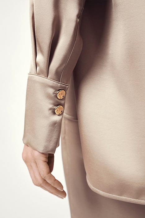 LOUDA SATIN LONG SHIRT SAND 5