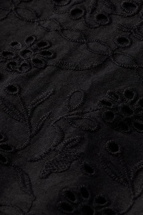 GIRLS BRODERIE ANGLAISE JACKET BLACK 8