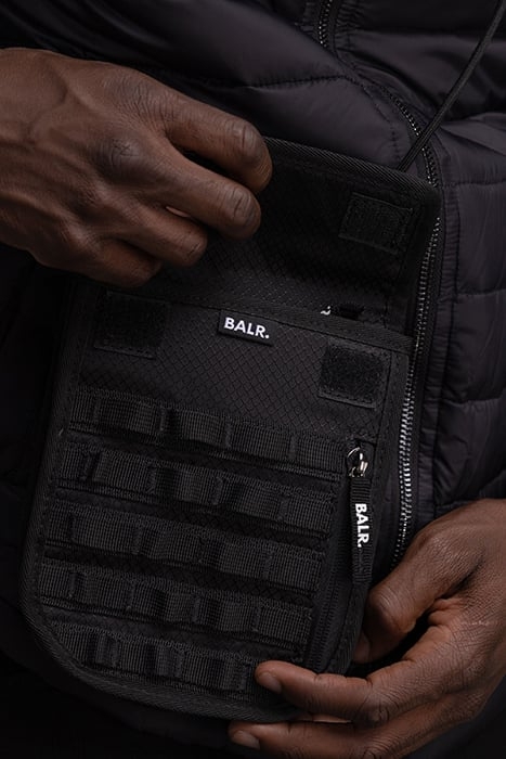 UNISEX FERENTINO RIPSTOP SHOULDER BAG JET BLACK 3