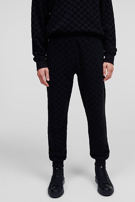 UNISEX ALLOVER KL FLOCK SWEATS BLACK 1