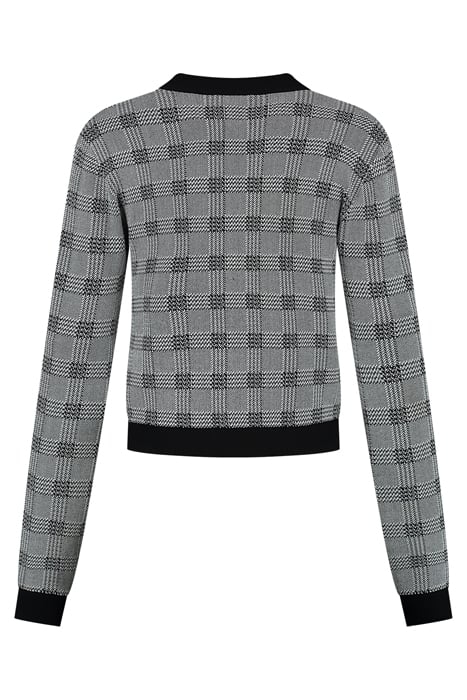 ALABAMA CARDIGAN WHITE/BLACK 3