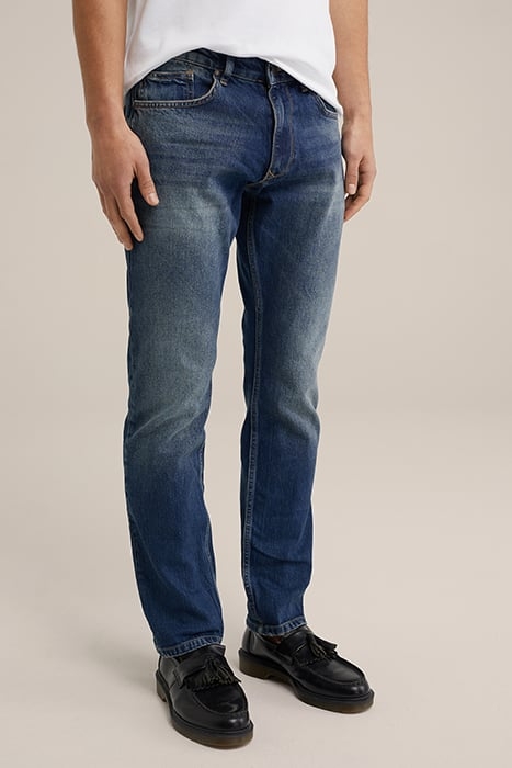 5-POCKET MID WAIST BLUE 1