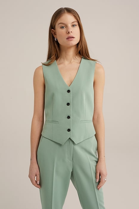 WAISTCOAT PASTEL GREEN 1