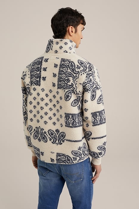 CARDIGAN WITH ZIPPER BEIGE 2