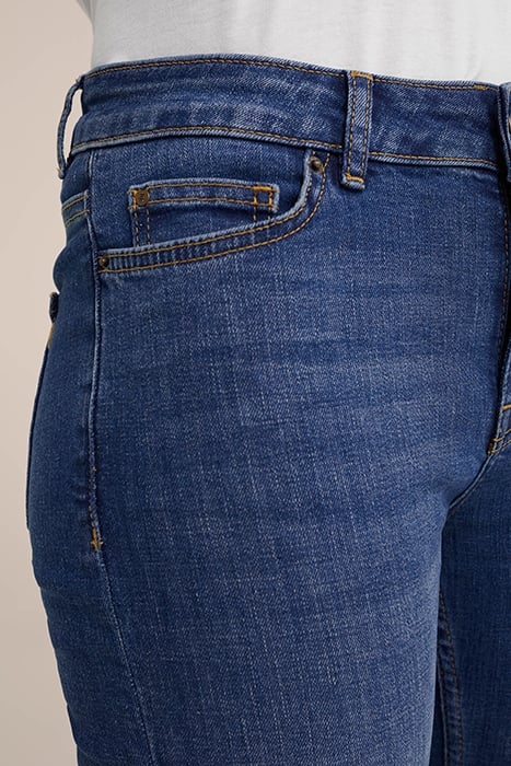 5-POCKET MID WAIST DARK BLUE 5