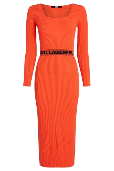 LSLV KNIT DRESS ORANGE 1