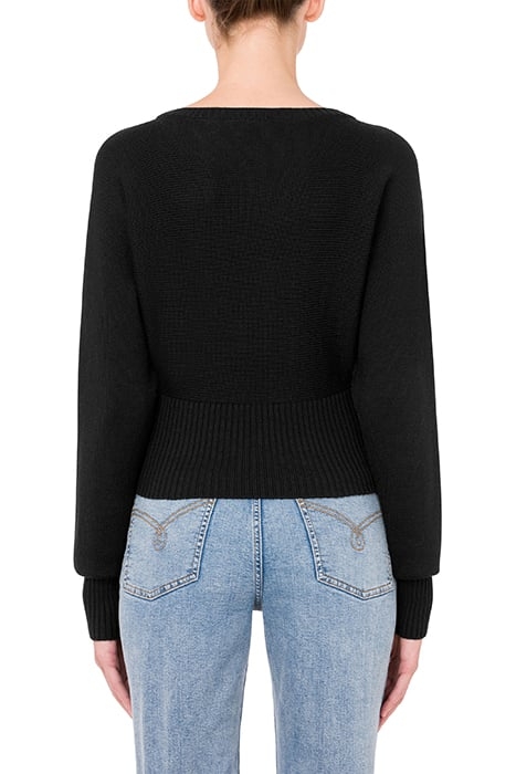 PEACE SYMBOL WOOL BLEND SWEATER BLACK 2