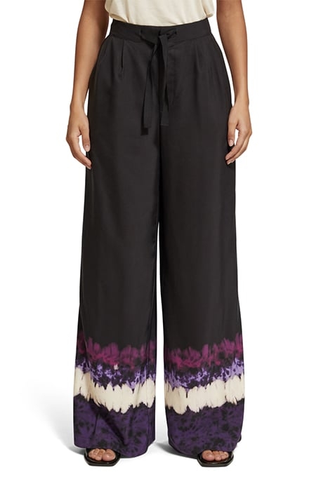ELENI - HIGH RISE WIDE LEG PYJAMA PANTS DIP DYE STRIPE 1