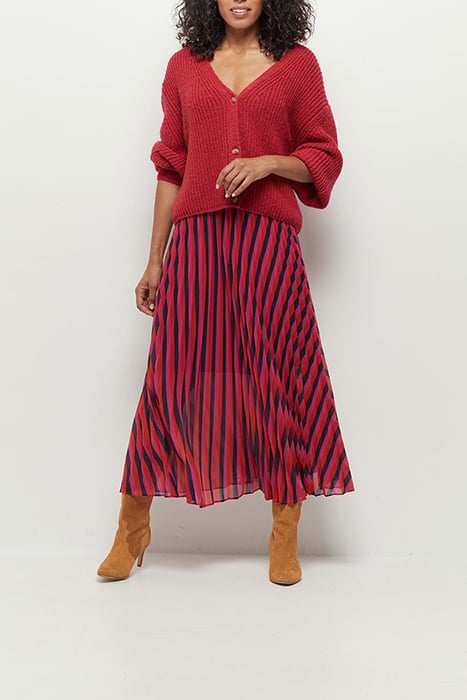 THOM - REVERSIBLE FUCHSIA KNITTED CARDIGAN 4