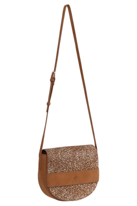 ALIBY - CARAMEL SATCHEL BAG IN CERTIFIED NUBUCK LEATHER WITH 4