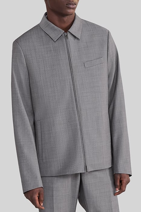 MINK SEMI-PLAIN FABRIC TRAVEL SUIT JACKET 5