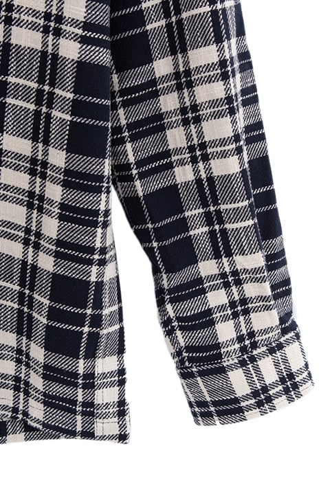 NAVY CHECK REGULAR OVERSHIRT 8