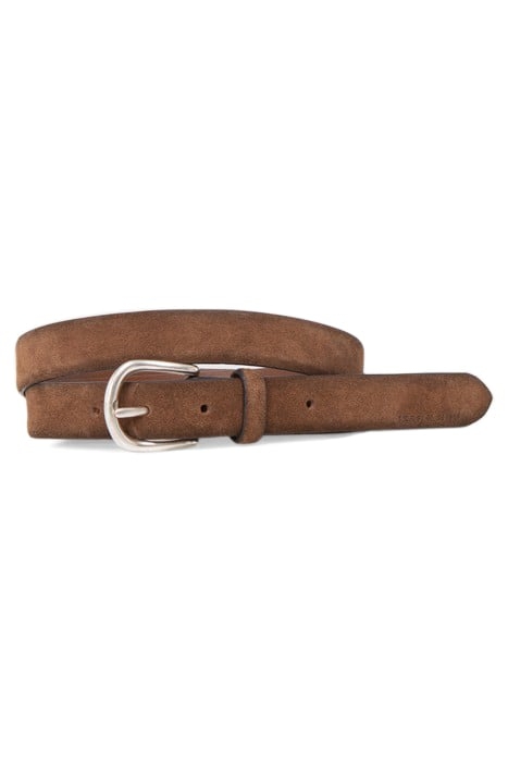 CIGAR SUEDE THIN BELT 3
