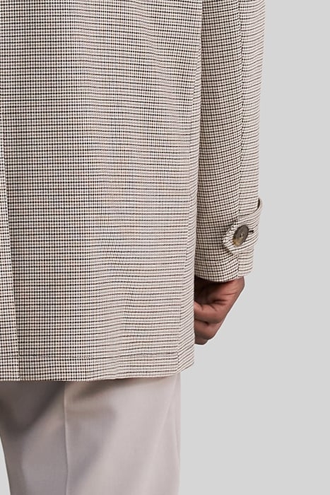 MINK CHECK TRENCH COAT 7