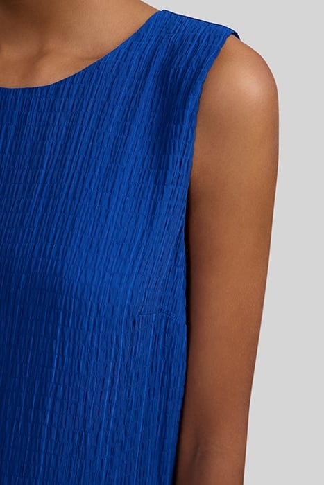 COBALT RECYCLED WAFFLE FABRIC LONG DRESS 4