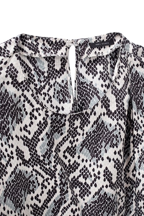 OFF-WHITE SATIN DRESS WITH GRAPHIC PYTHON PRINT 7