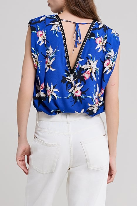 COBALT LENZING™ ECOVERO™ BIRDS OF PARADISE TOP 2