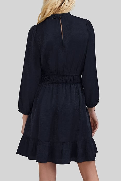 NAVY UPCYCLED ELASTICATED WAIST DRESS 2