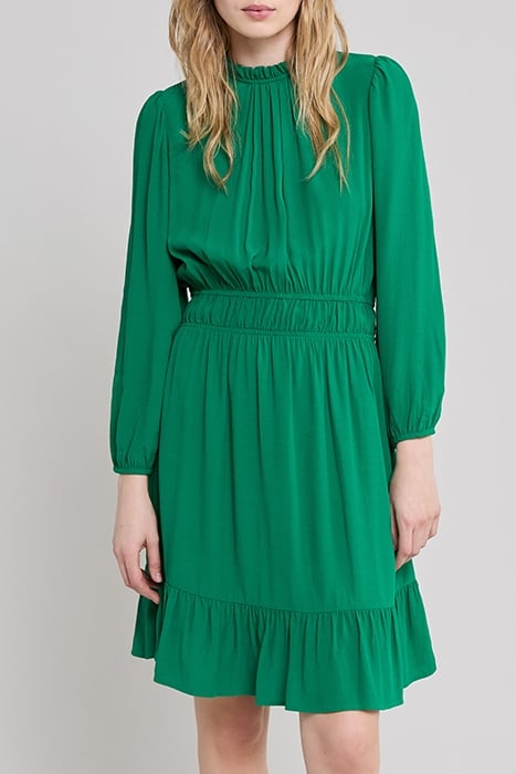 MINT UPCYCLED DRESS WITH RUFF COLLAR 1