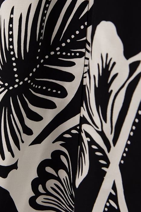BLACK LENZING™ ECOVERO™ TROPICAL PRINT DRESS 7