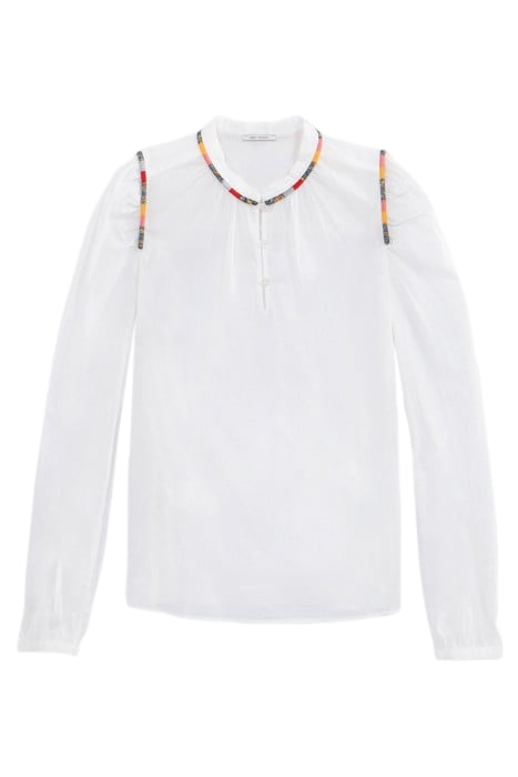 OFF-WHITE BLOUSE WITH ATEBA EMBROIDERY 1