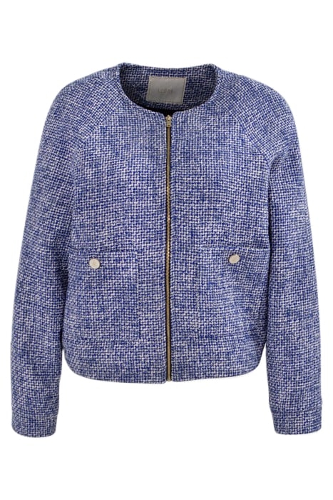 ELECTRIC BLUE TWEED-STYLE JACKET 2