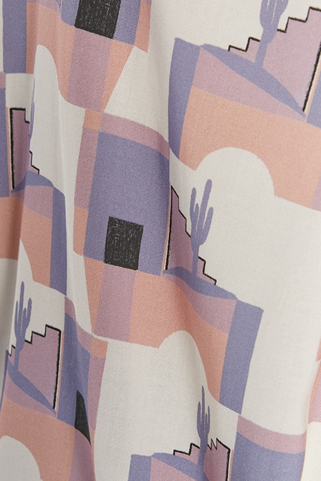 ECRU SHIRT WITH CACTUS ARTY MOTIF 7