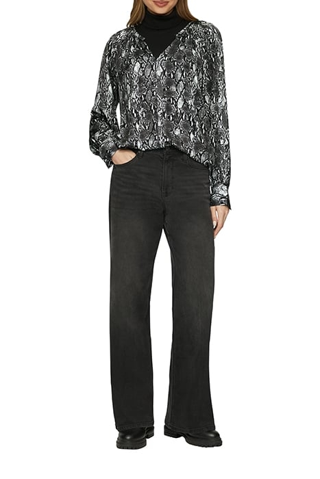 S.OLIVER BLOUSES GREY/BLACK 2