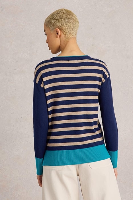 CITY MULTI STAR JUMPER NAVY MULTI 3