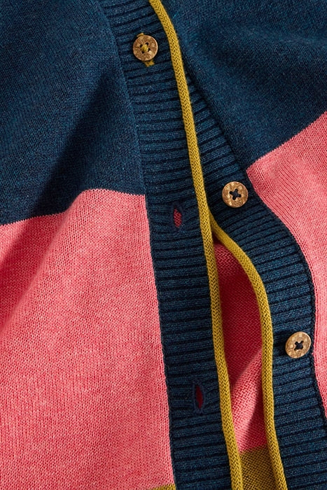 LULU STRIPE CARDI CHARTREUSE MULTI 6