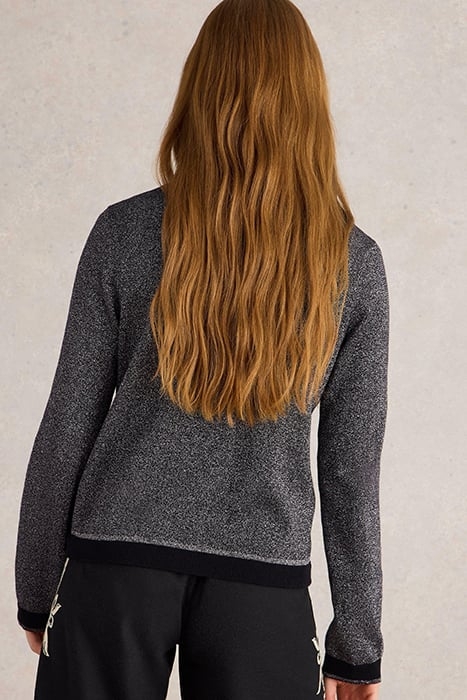 CHARLOTTE SPARKLE CARDI PURE BLACK 2