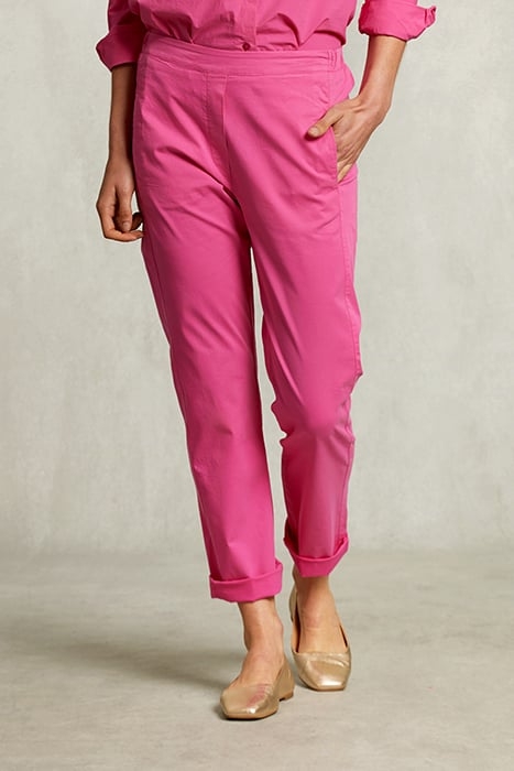 PINK COTTON PANTS ELASTIC WAIST PINK 1