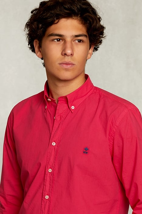 CUSTOM FIT POPLIN SHIRT FLIRT PINK 4