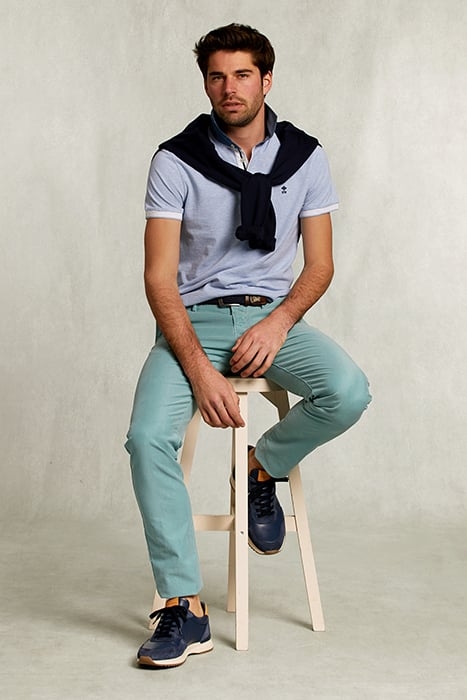 SLIM FIT COTTON CHINO LIANA GREEN 3